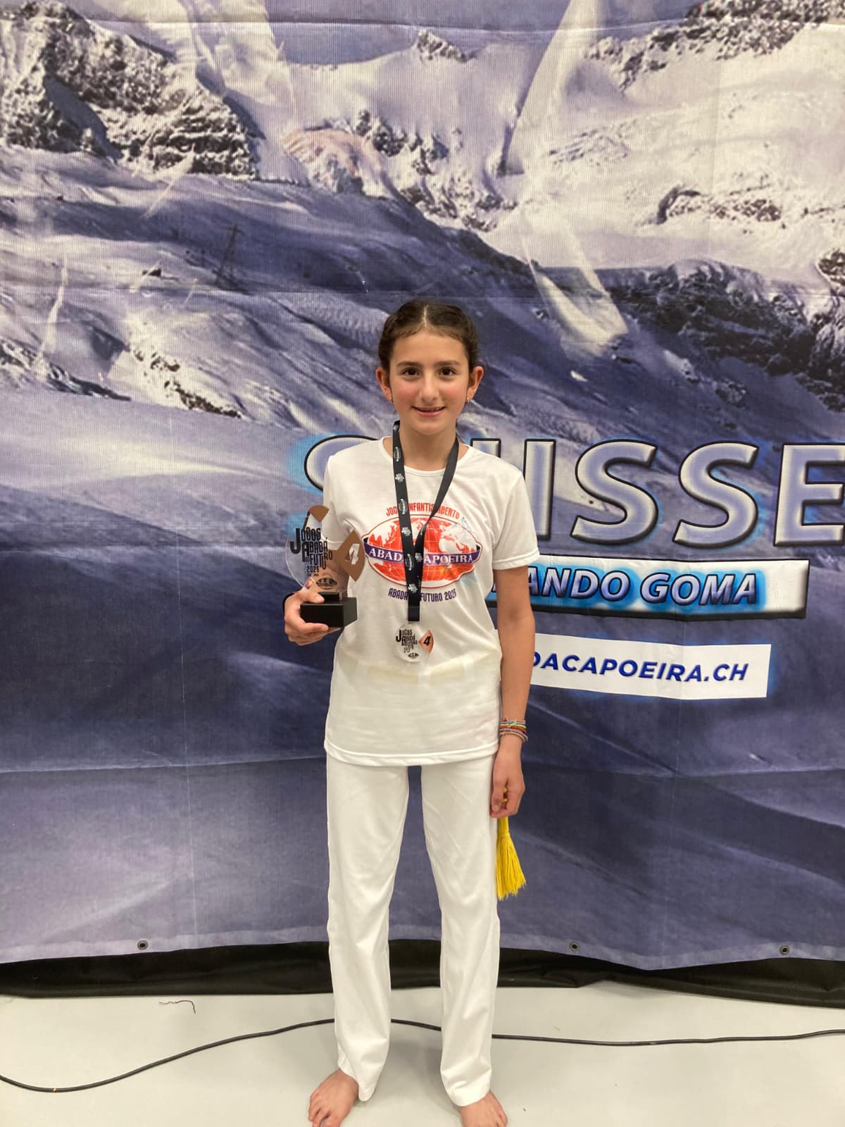 Die stolze Finalistin Joana Loucopoulos